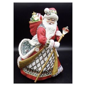 Bradford Exchange “Precious Treasure Heirloom Santa Claus” Figurine 2009 NEW!